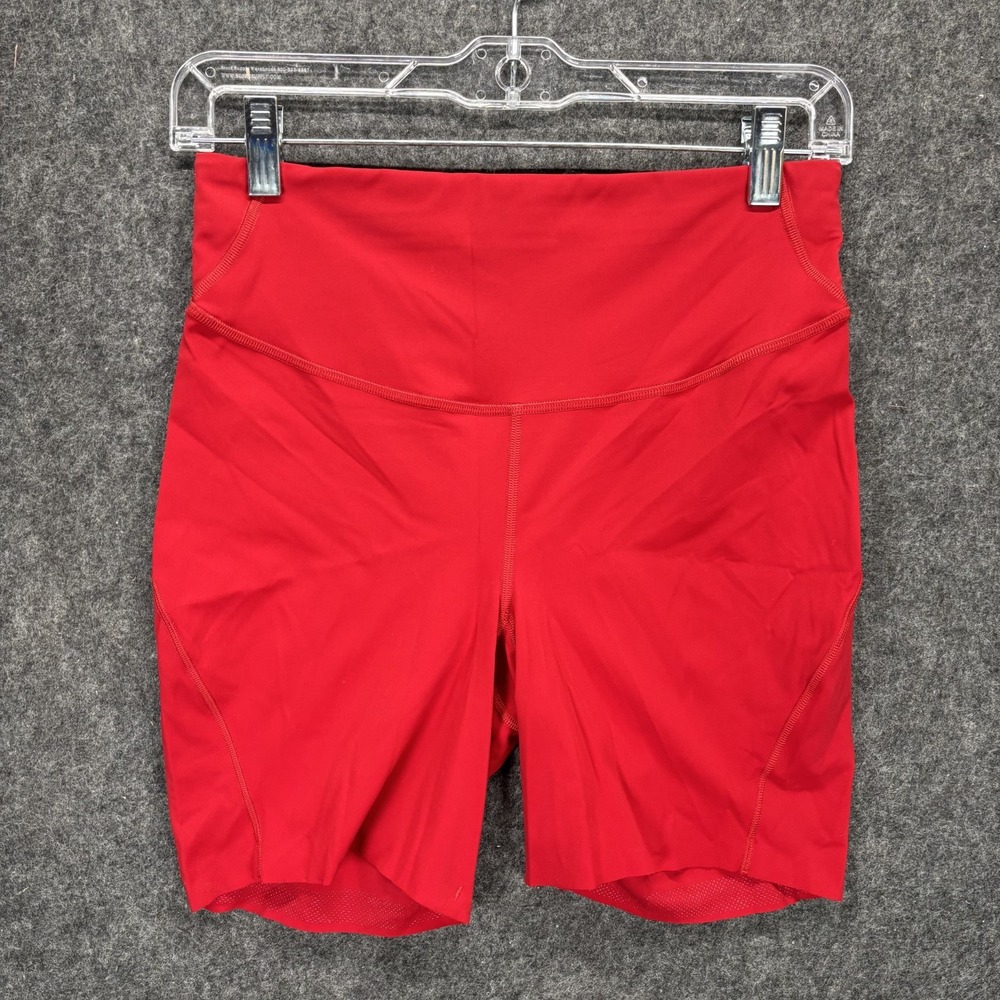 Lululemon Base Pace High Rise Biker Shorts Women's 8 Red LW7CAVS